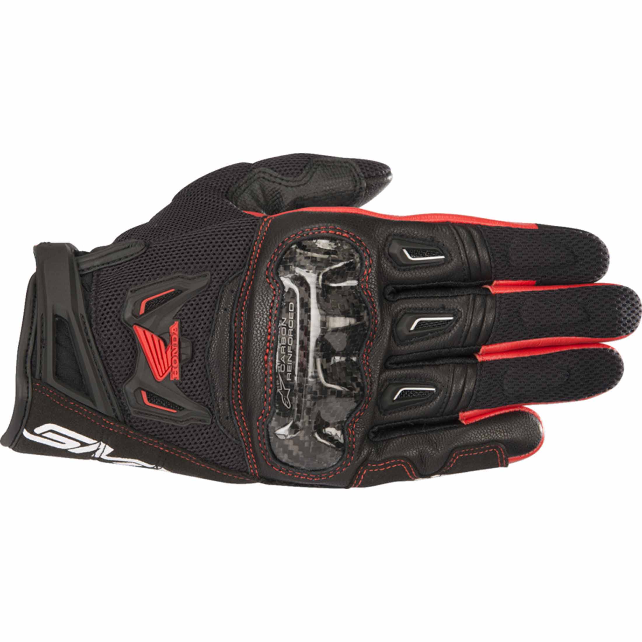 Alpinestars Honda SMX-2 Air Carbon V2 Men's Street Gloves-3301 Alpinestars Honda SMX-2 Air Carbon V2 Men's Street Gloves-3301