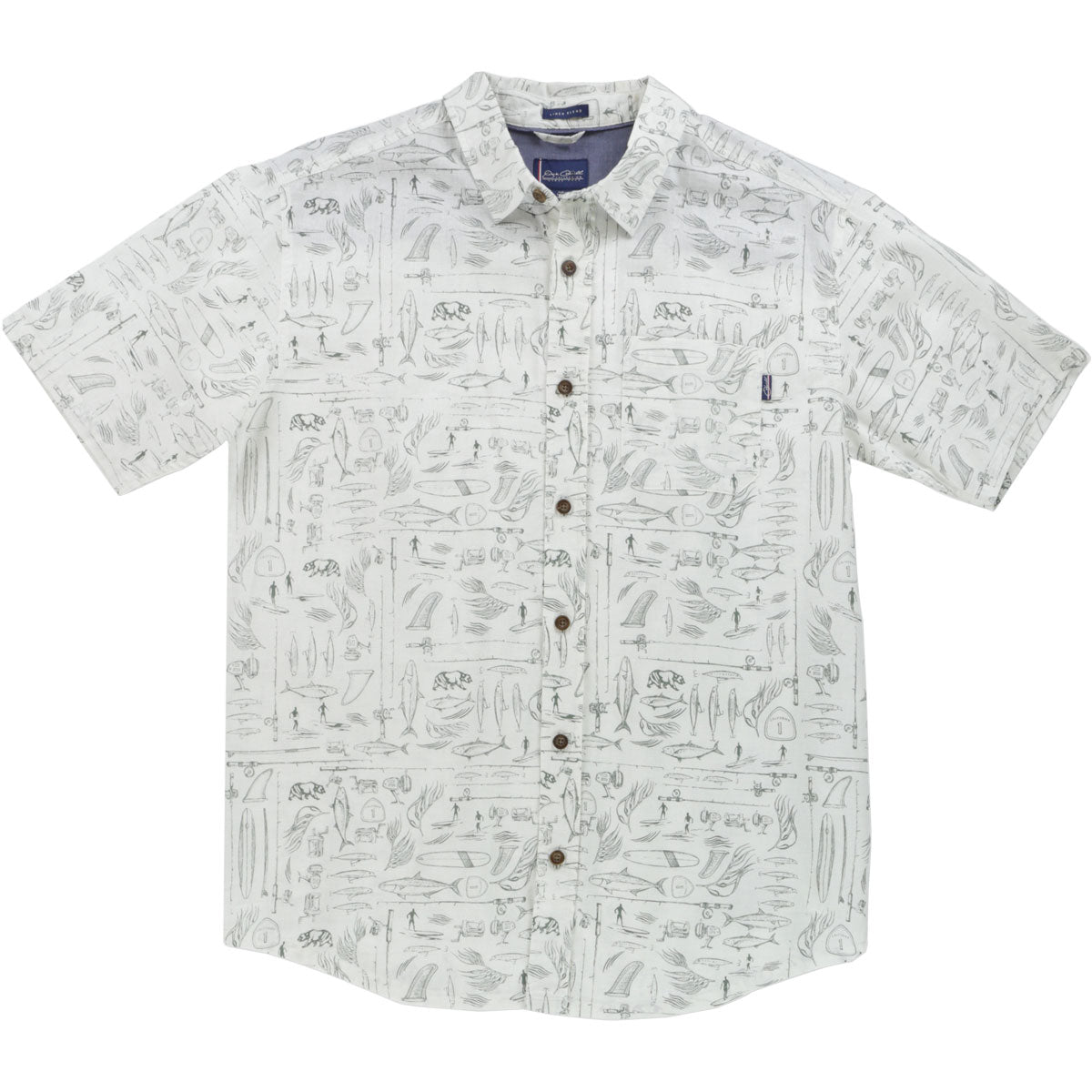 O'Neill Jack O'Neill California Day Men's Button Up Short-Sleeve Shirts - Natural O'Neill Jack O'Neill California Day Men's Button Up Short-Sleeve Shirts - Natural