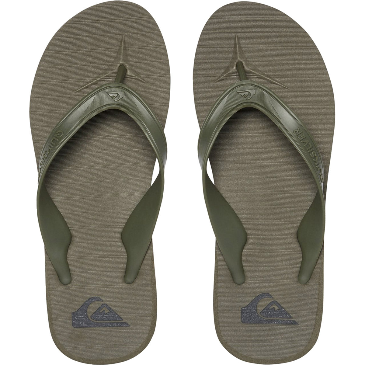 Quiksilver Carver Deluxe Men's Sandal Footwear - Green/Green/Green Quiksilver Carver Deluxe Men's Sandal Footwear - Green/Green/Green