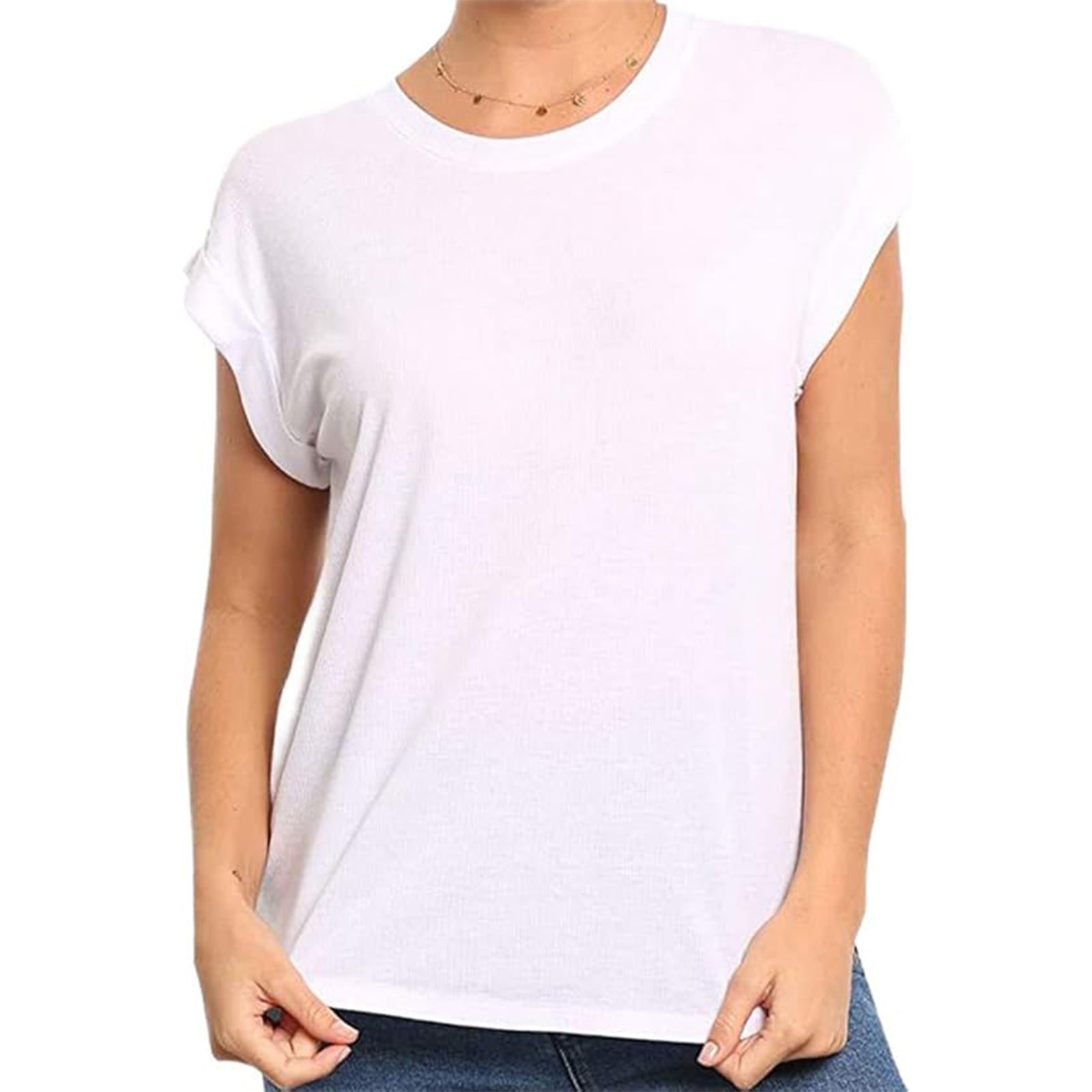 Rusty Blank Rib Rolled Women's Short-Sleeve Shirts-TTL0795 Rusty Blank Rib Rolled Women's Short-Sleeve Shirts-TTL0795