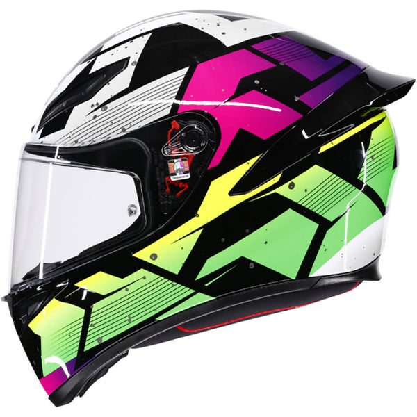 AGV Helmet K1 S Punkpulse Black/Purple/Lime 2x 2118394018-071-XXL