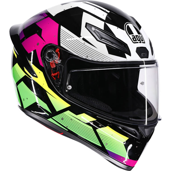 AGV Helmet K1 S Punkpulse Black/Purple/Lime 2x 2118394018-071-XXL