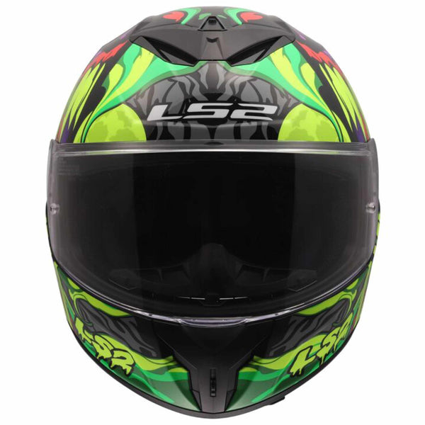 ls2 black and green helmet LS2 Rapid III Lycant Adult Street Helmets – OriginBoardshop
