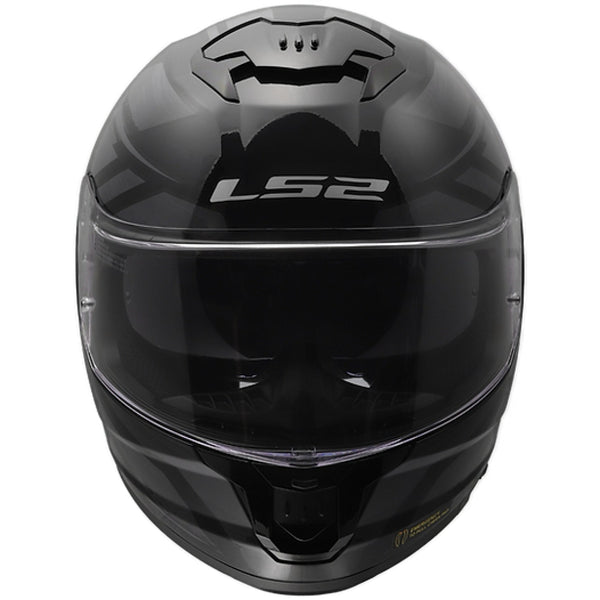 LS2 Stream II Fury Helmet - Black/Grey