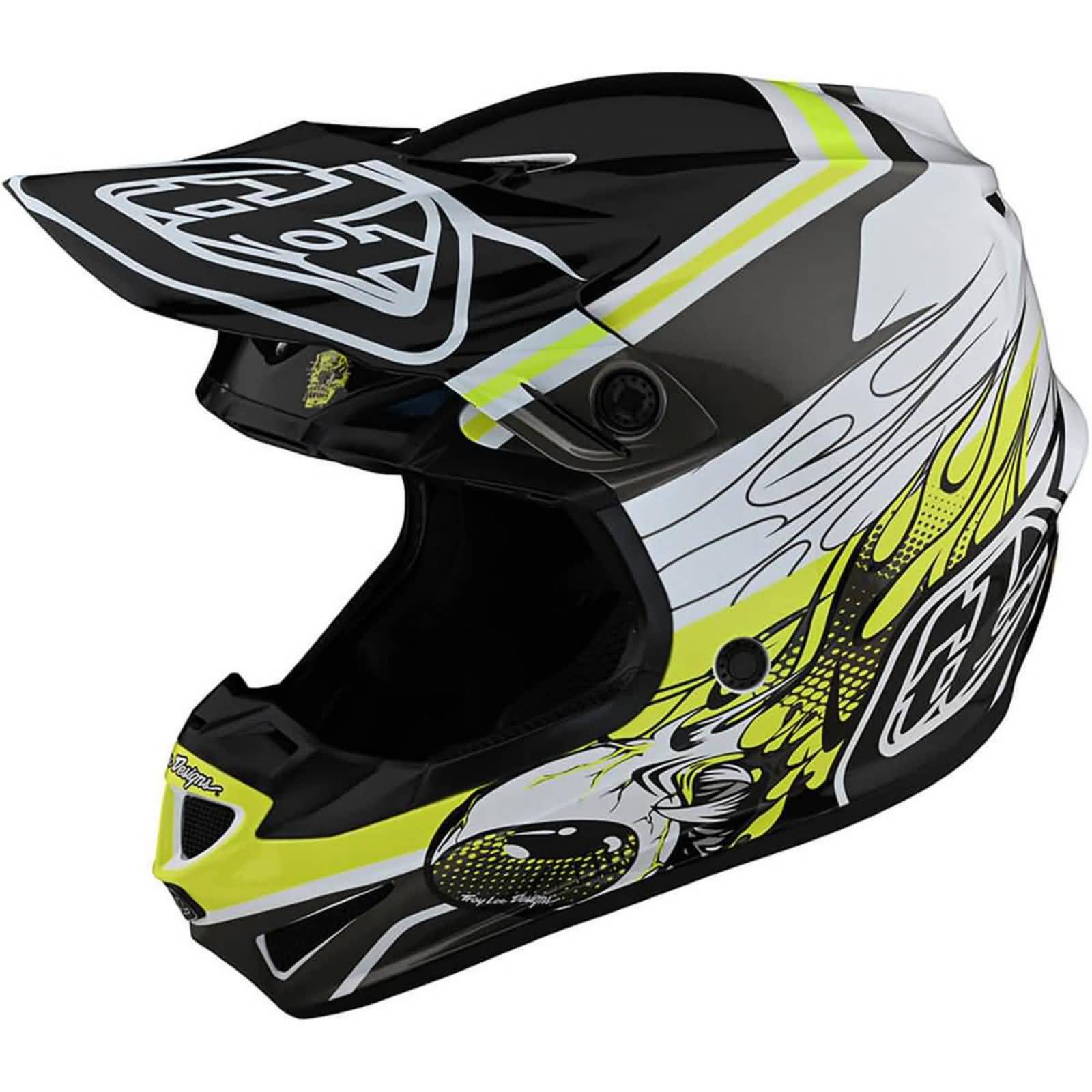 Troy Lee Designs SE4 Polyacrylite Skooly MIPS Youth Off-Road Helmets-112328003 Troy Lee Designs SE4 Polyacrylite Skooly MIPS Youth Off-Road Helmets-112328003
