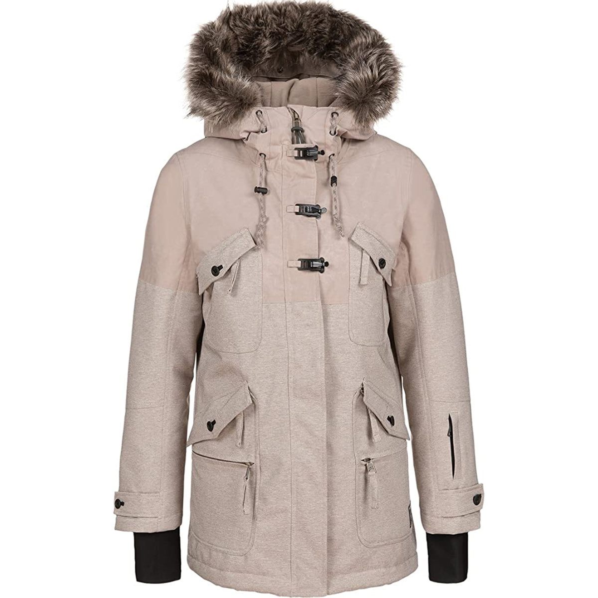 O'Neill Clip Women's Snow Jackets - Beige O'Neill Clip Women's Snow Jackets - Beige