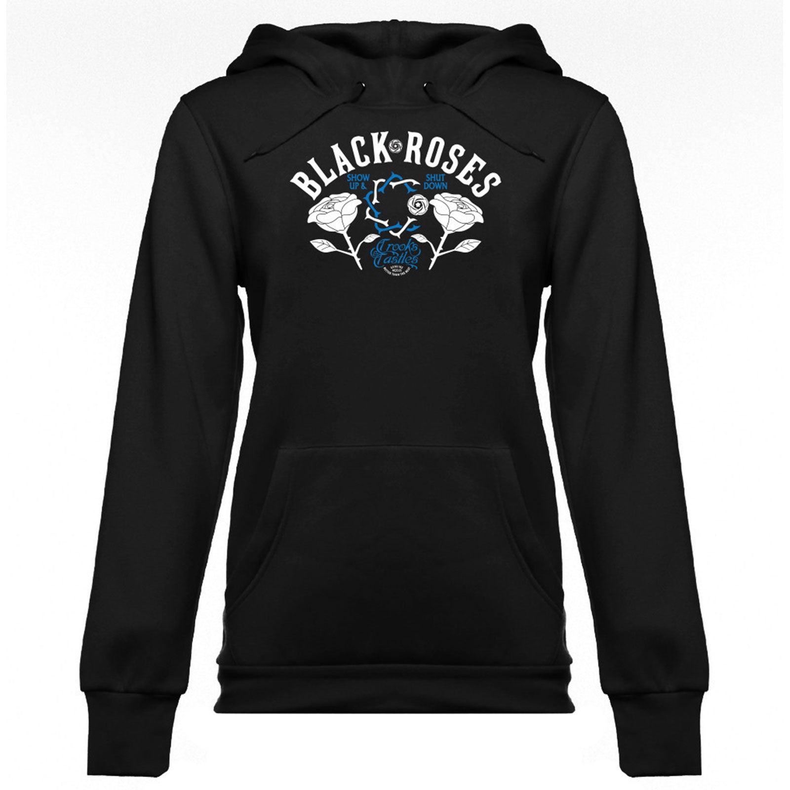 Crooks & Castles Black Rose Women's Hoody Pullover Sweats-CL1390110 Crooks & Castles Black Rose Women's Hoody Pullover Sweats-CL1390110