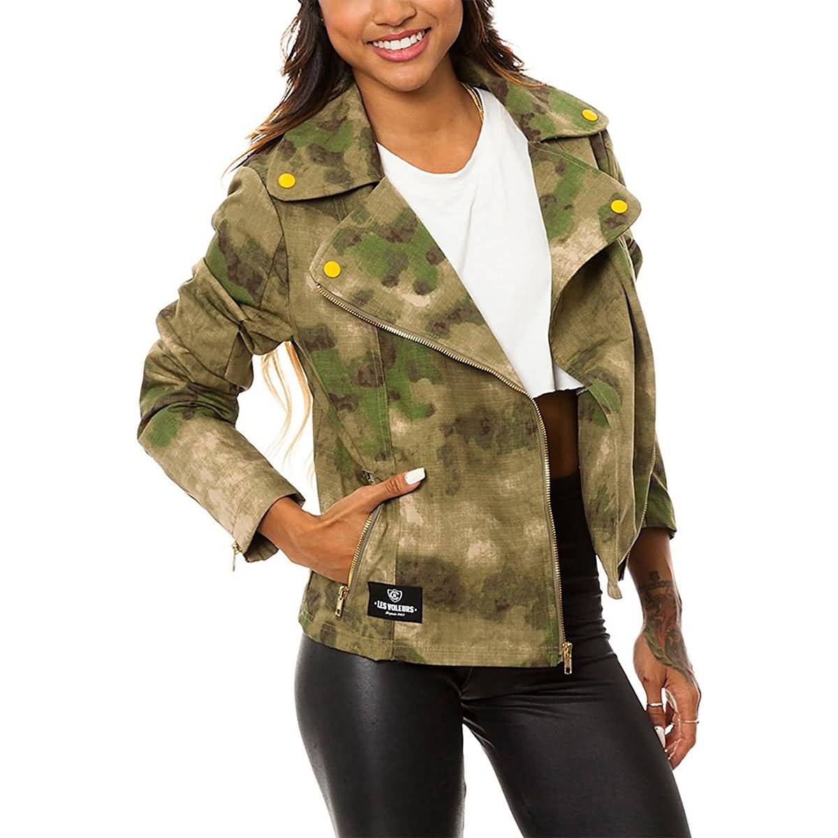 Crooks & Castles Les Voleurs Women's Jackets-CL1370300 Crooks & Castles Les Voleurs Women's Jackets-CL1370300