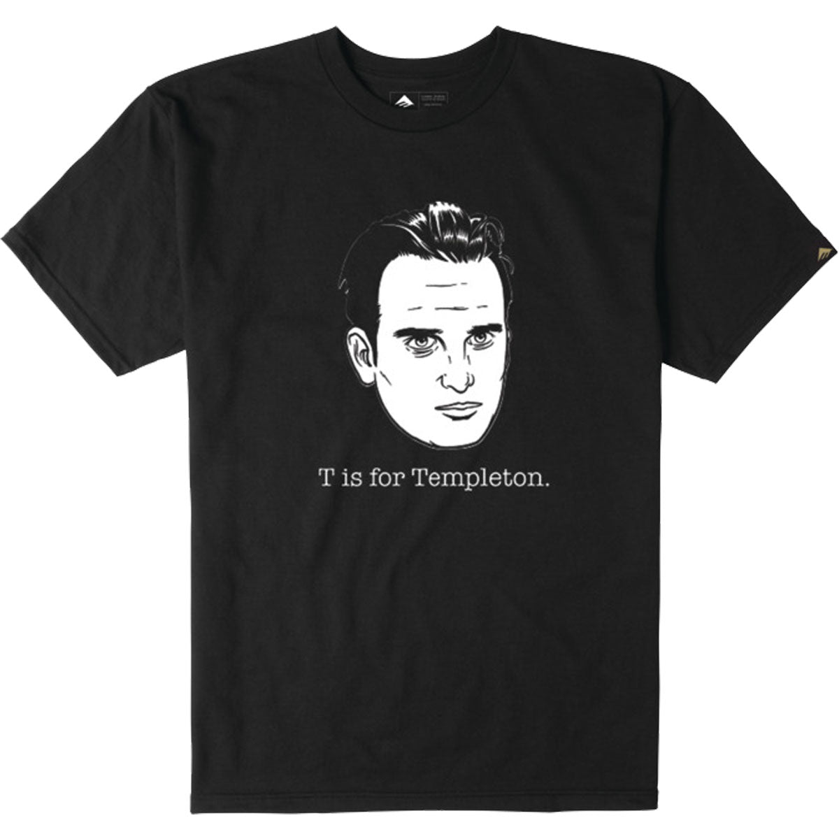 Emerica T Is For Templation Men's Short-Sleeve Shirts - Black Emerica T Is For Templation Men's Short-Sleeve Shirts - Black