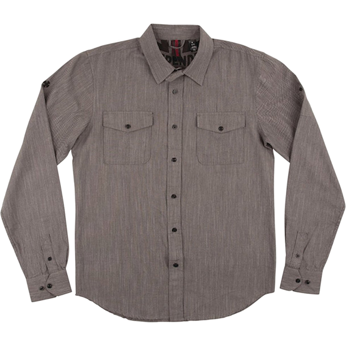 Independent Struggle Men's Button Up Long-Sleeve Shirts - Dark Grey Chambray Independent Struggle Men's Button Up Long-Sleeve Shirts - Dark Grey Chambray