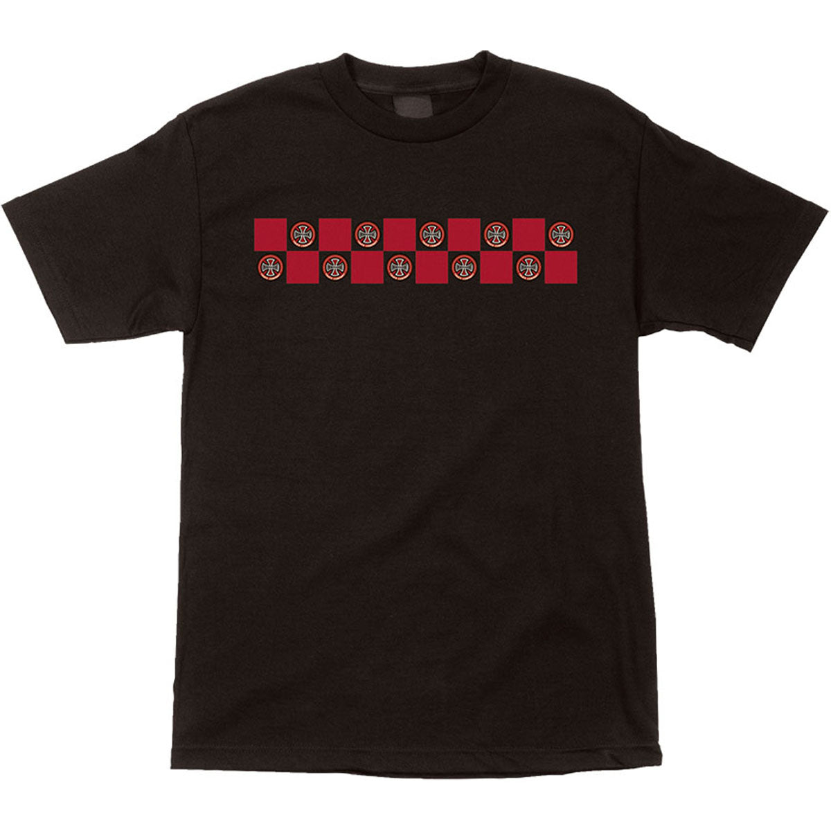 Independent Banner Repeat Regular Men's Short-Sleeve Shirts - Black Independent Banner Repeat Regular Men's Short-Sleeve Shirts - Black