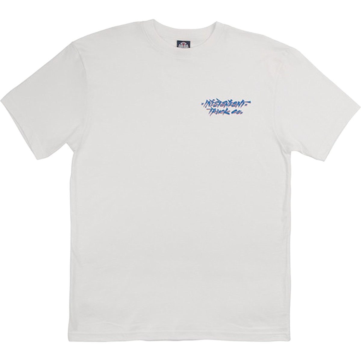 Independent Brush Stroke Men's Short-Sleeve Shirts - White Independent Brush Stroke Men's Short-Sleeve Shirts - White