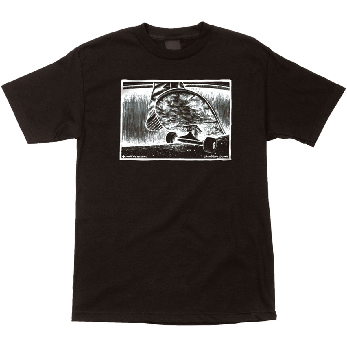 Independent GTD Sketch Regular Men's Short-Sleeve Shirts - Black Independent GTD Sketch Regular Men's Short-Sleeve Shirts - Black