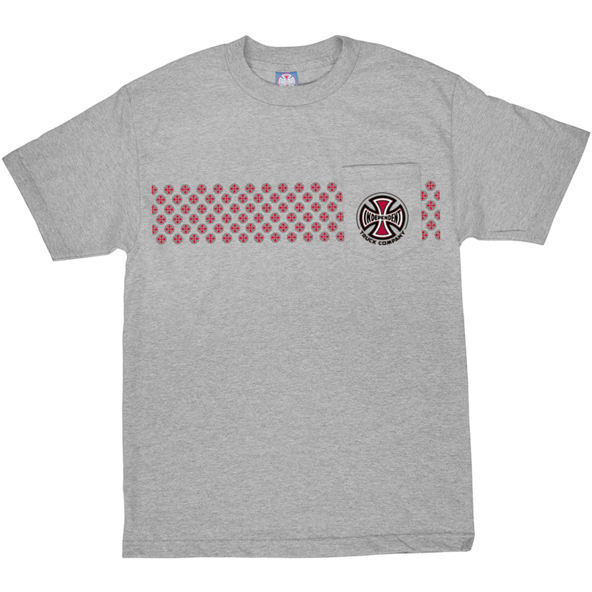 Independent Pattern Pocket Men's Short-Sleeve Shirts - Grey Heather Independent Pattern Pocket Men's Short-Sleeve Shirts - Grey Heather