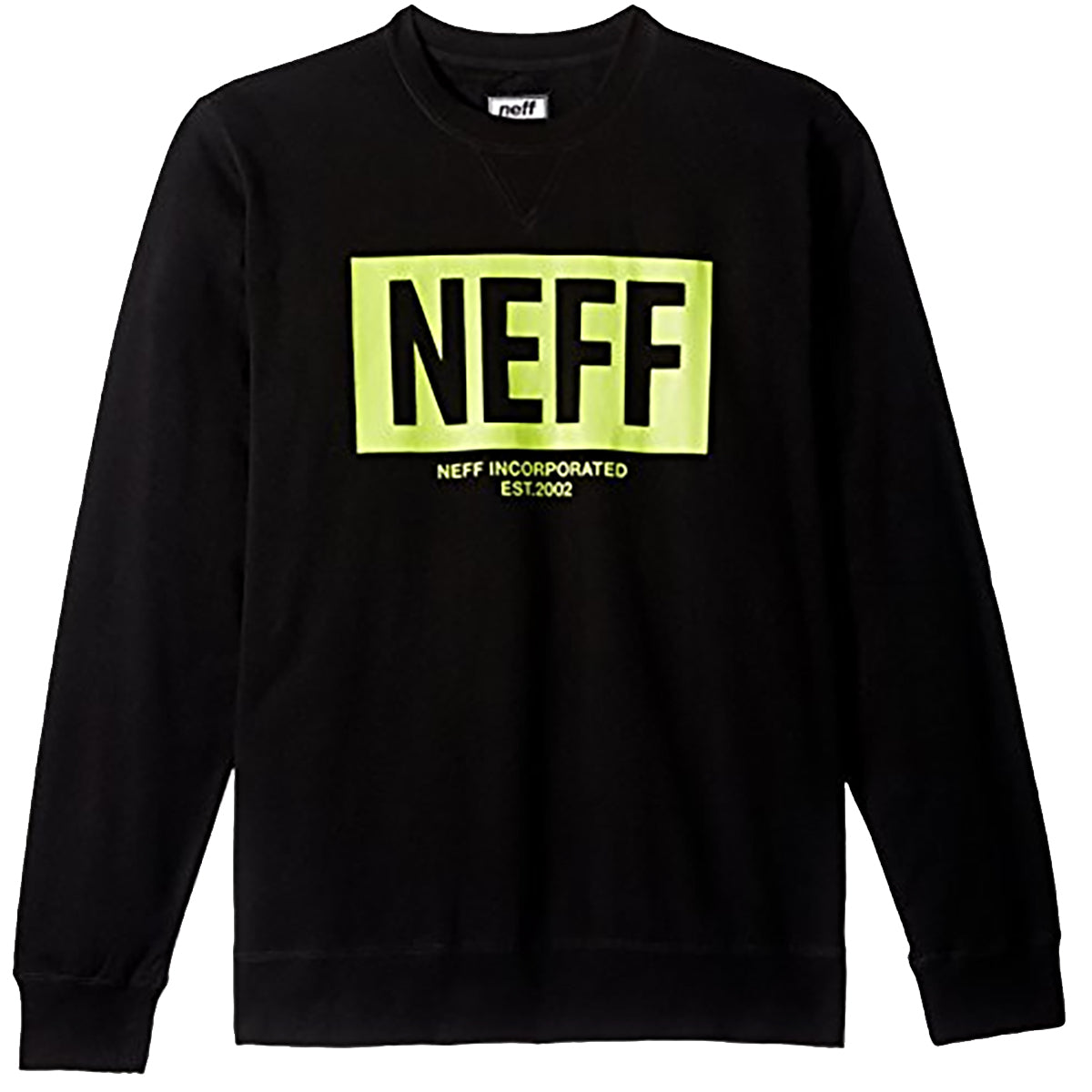 Neff New World Crew Men's Sweater Sweatshirts - Black Neff New World Crew Men's Sweater Sweatshirts - Black