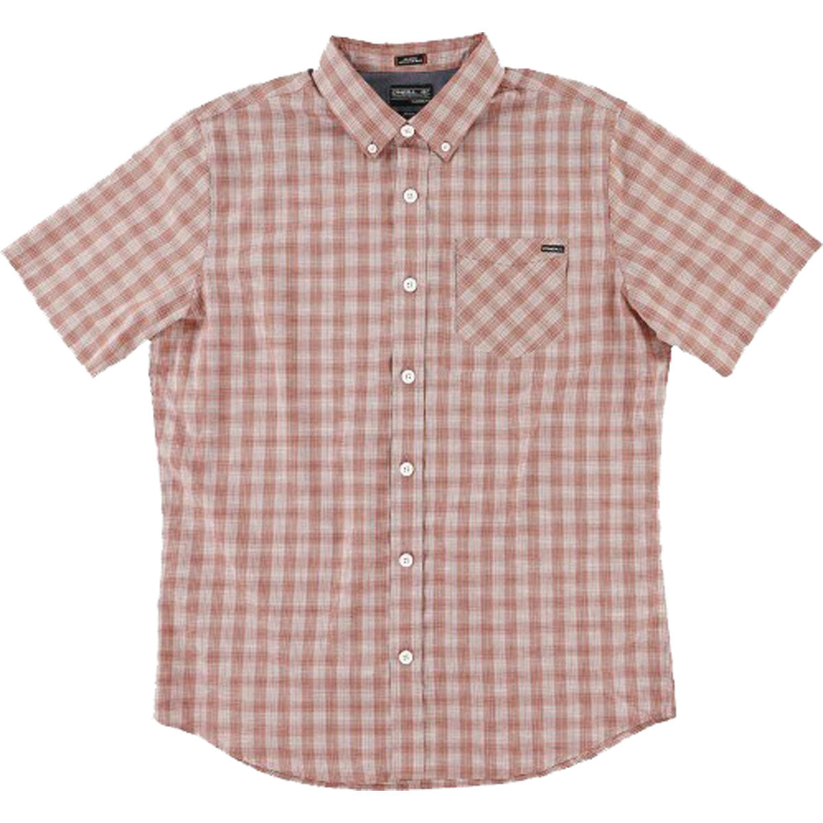 O'Neill Check Men's Button Up Short-Sleeve Shirts - Dusty Blue O'Neill Check Men's Button Up Short-Sleeve Shirts - Dusty Blue
