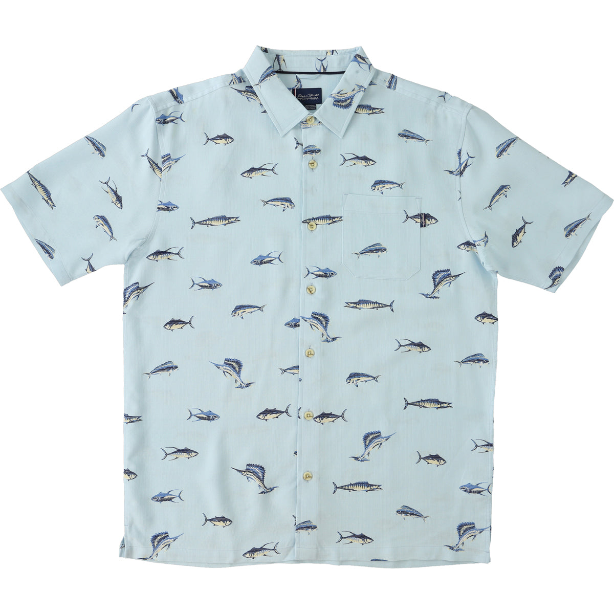 O'Neill Jack O'Neill Line In Men's Button Up Short-Sleeve Shirts - Light Blue O'Neill Jack O'Neill Line In Men's Button Up Short-Sleeve Shirts - Light Blue