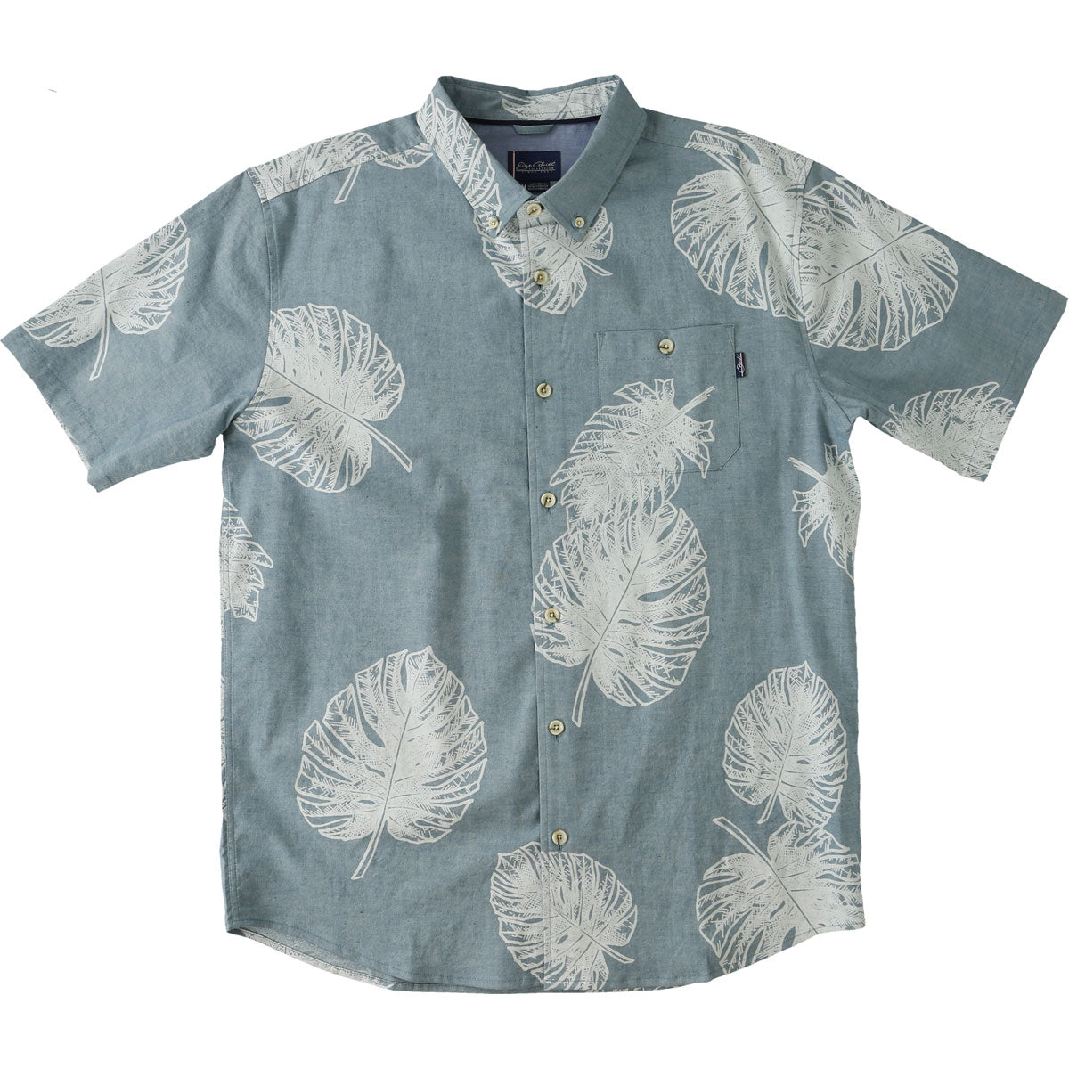 O'Neill Jack O'Neill Palms Men's Button Up Short-Sleeve Shirts - Jade O'Neill Jack O'Neill Palms Men's Button Up Short-Sleeve Shirts - Jade