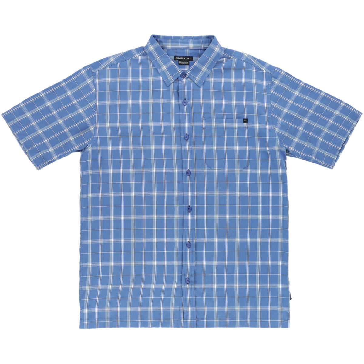 O'Neill Stringer Men's Button Up Short-Sleeve Shirts - Royal O'Neill Stringer Men's Button Up Short-Sleeve Shirts - Royal