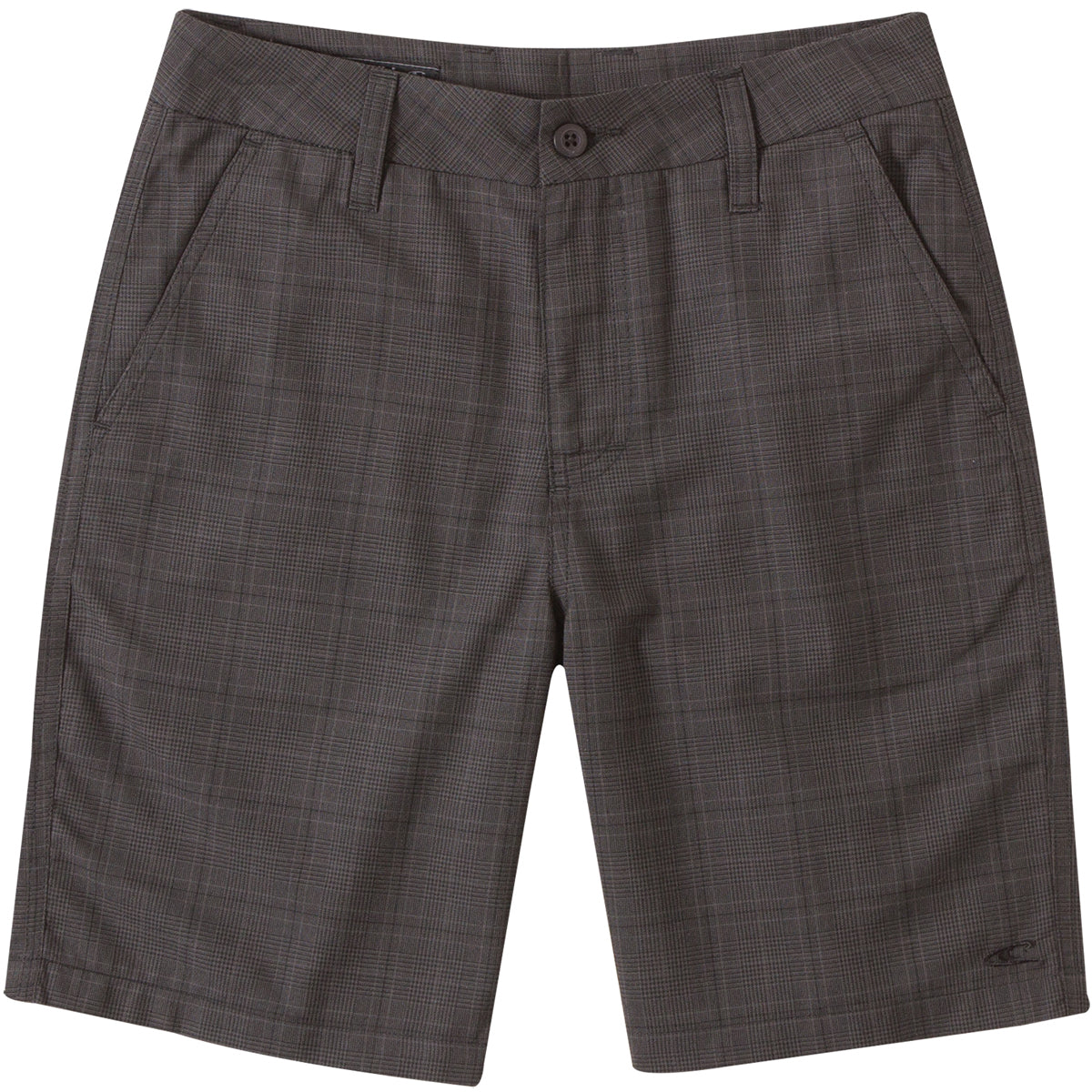 O'Neill Delta Plaid Youth Boys Walkshort Shorts - Black