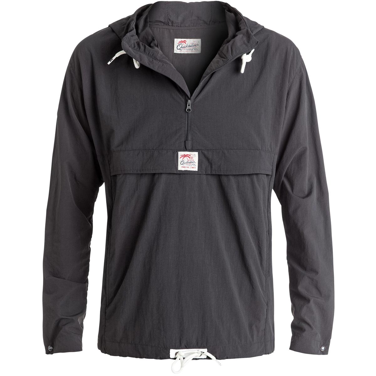 Quiksilver Bloom Full Pullover Men's Jackets - Tarmac Quiksilver Bloom Full Pullover Men's Jackets - Tarmac