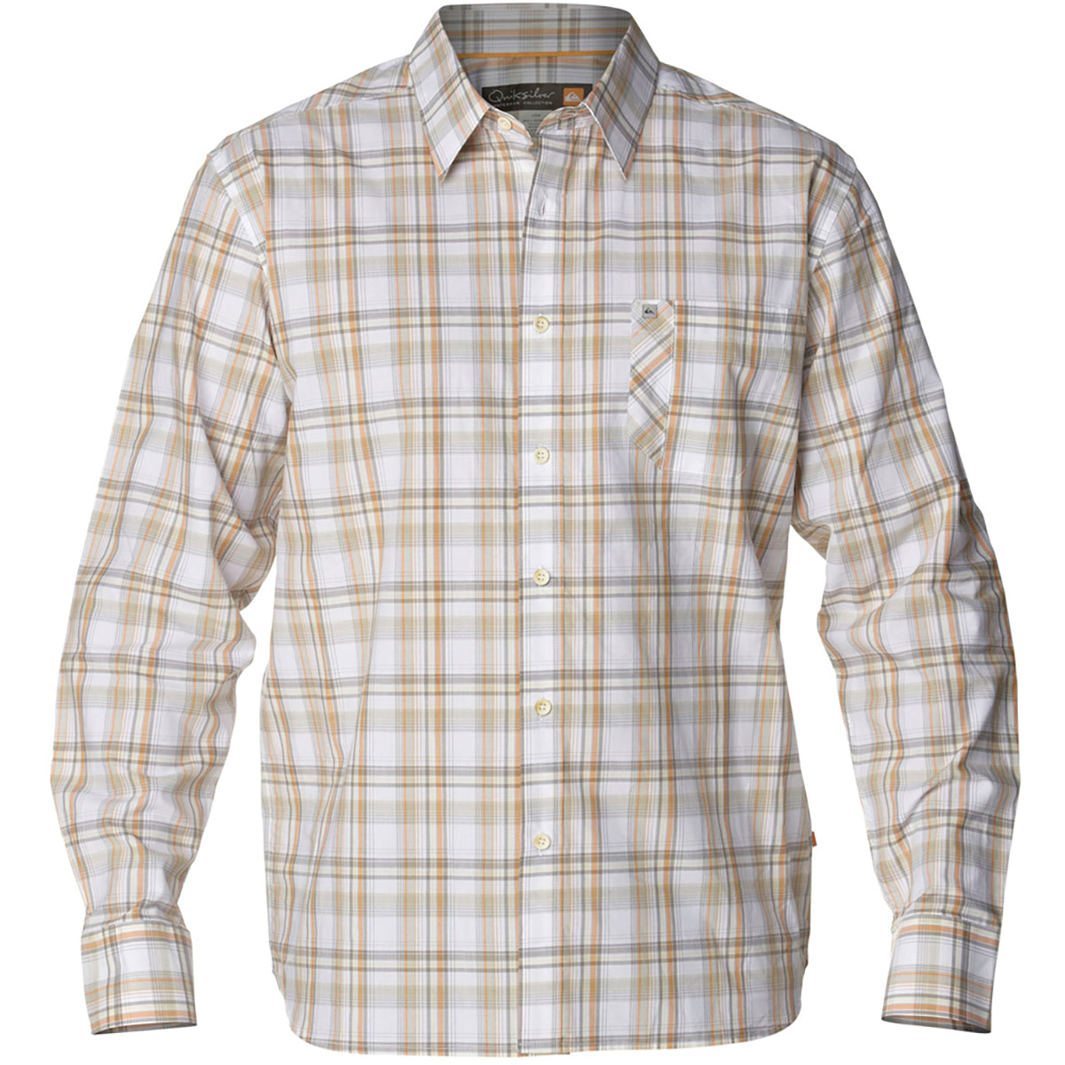 Quiksilver Quadra Bay Men's Button Up Long-Sleeve Shirts - Black Quiksilver Quadra Bay Men's Button Up Long-Sleeve Shirts - Black