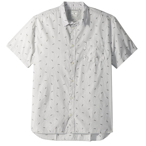 Quiksilver Boredsnap Mini Motif Men's Button Up Short-Sleeve Shirts (Brand New)