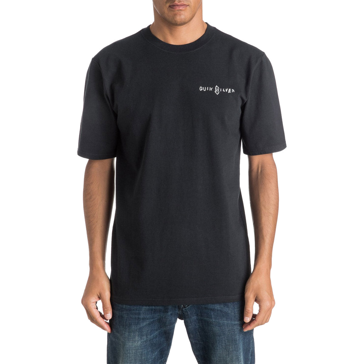 Quiksilver Scribble Men's Short-Sleeve Shirts - Black Quiksilver Scribble Men's Short-Sleeve Shirts - Black
