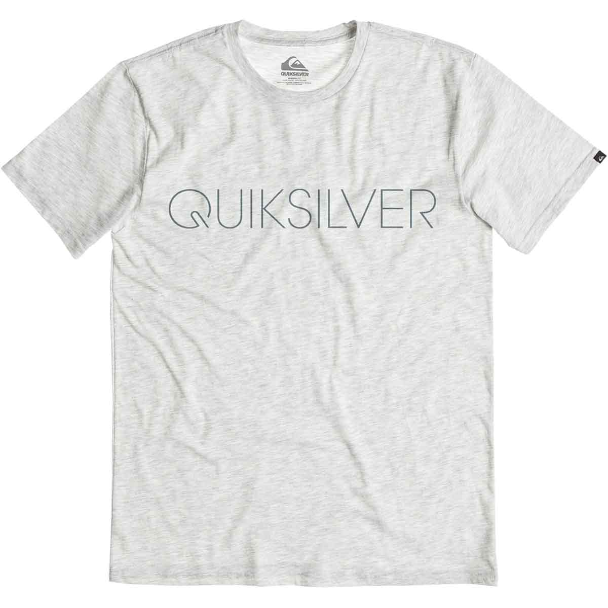Quiksilver Thin Mark Modern Fit Men's Short-Sleeve Shirts - Snow White Heather Quiksilver Thin Mark Modern Fit Men's Short-Sleeve Shirts - Snow White Heather