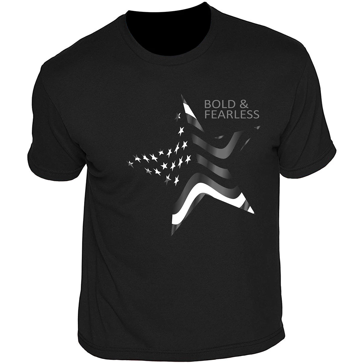 Bold and Fearless USA Flag Stars and Stripes Adult Short-Sleeve Shirts-BNF170321 Bold and Fearless USA Flag Stars and Stripes Adult Short-Sleeve Shirts-BNF170321