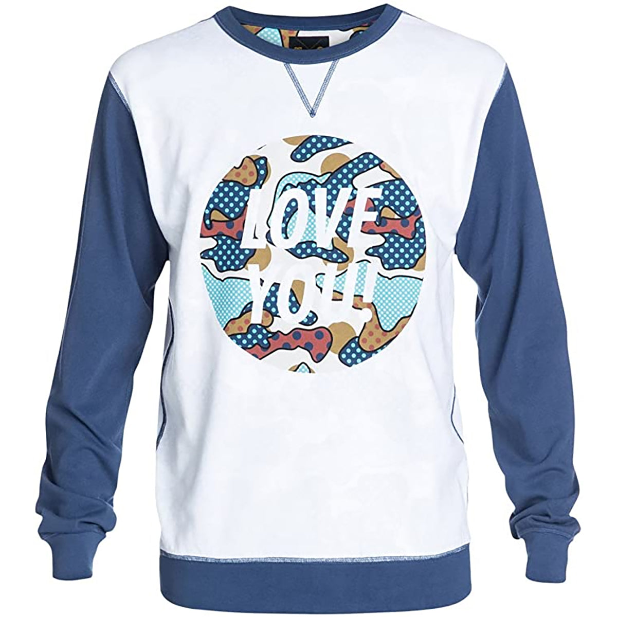 DC Cyrcle Love You Men's Long-Sleeve Shirts - Blue Estate Blue DC Cyrcle Love You Men's Long-Sleeve Shirts - Blue Estate Blue