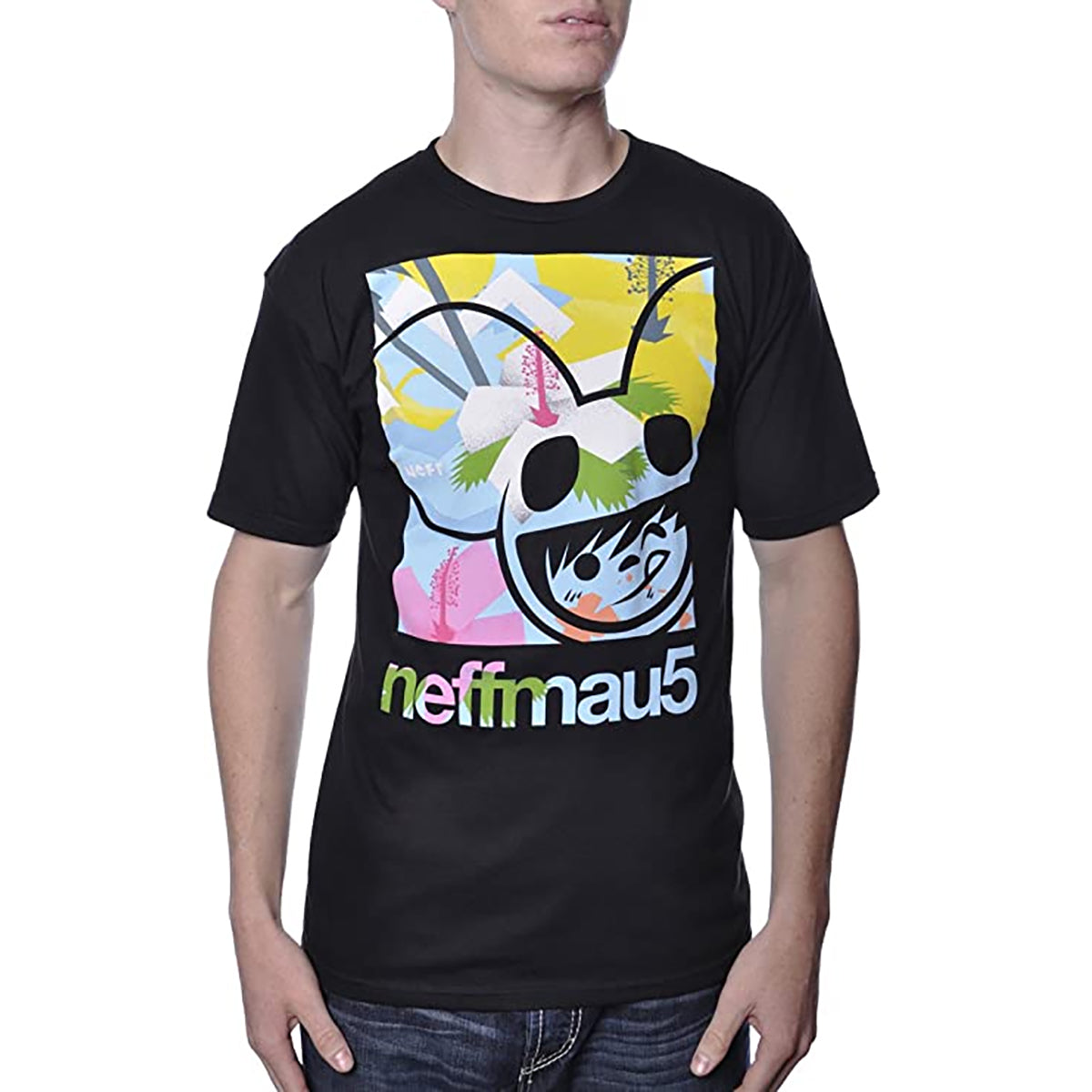 Neff Beachmau5 Men's Short-Sleeve Shirts - Black Neff Beachmau5 Men's Short-Sleeve Shirts - Black