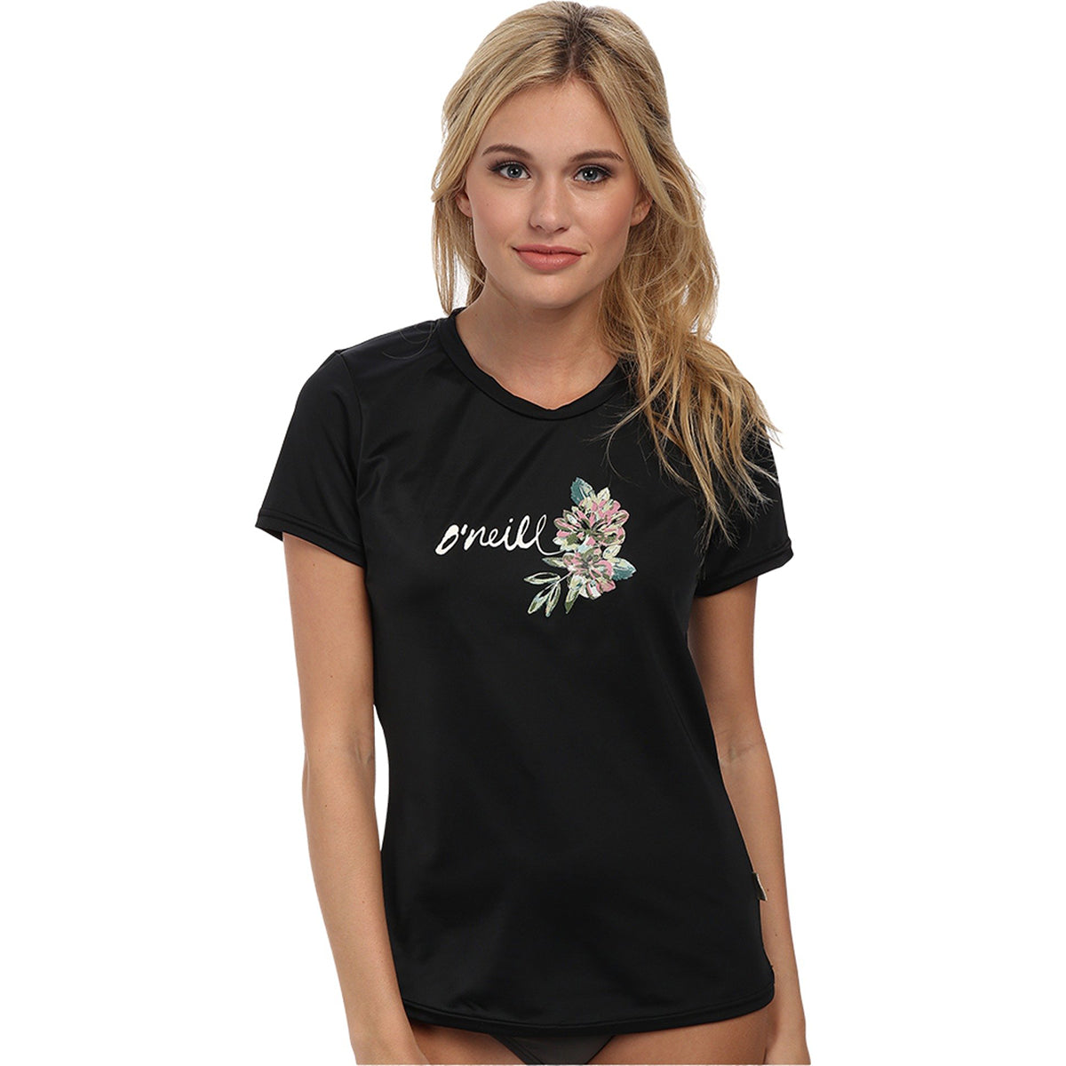 O'Neill Graphic Women's Short-Sleeve Rashguard Suit - Black O'Neill Graphic Women's Short-Sleeve Rashguard Suit - Black