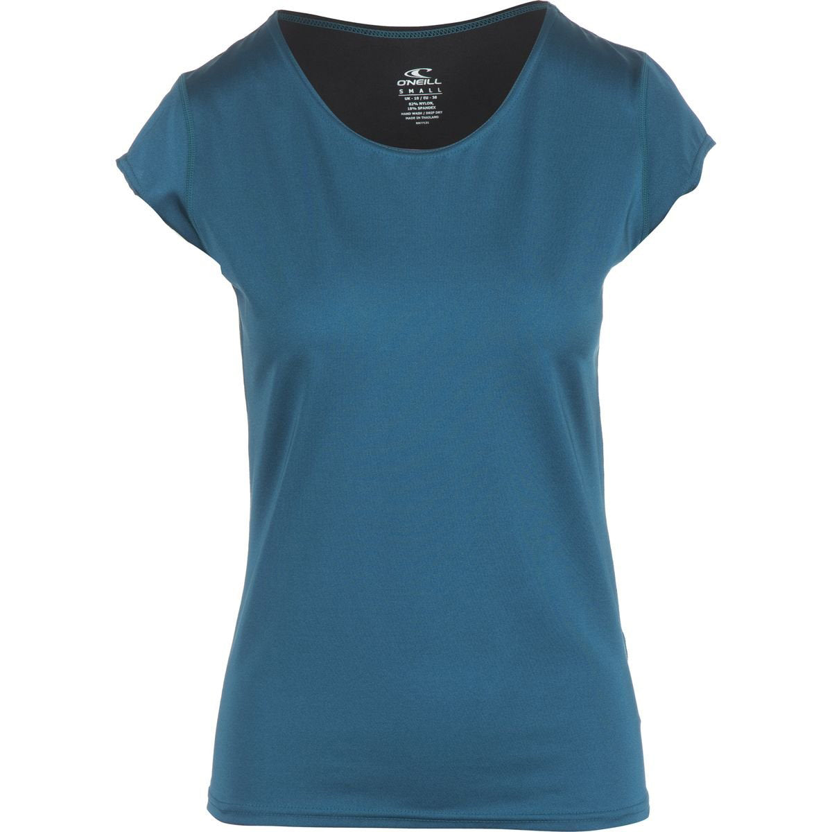 O'Neill Solid Cap Women's Short-Sleeve Rashguard Suit - Deep Teal/Black O'Neill Solid Cap Women's Short-Sleeve Rashguard Suit - Deep Teal/Black