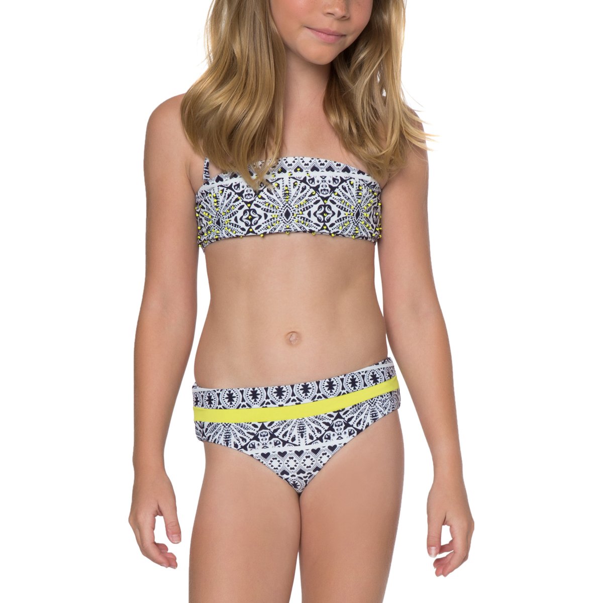 O'Neill Surf Bazaar Bandeau Youth Girls Two Piece Swimwear - Navy O'Neill Surf Bazaar Bandeau Youth Girls Two Piece Swimwear - Navy