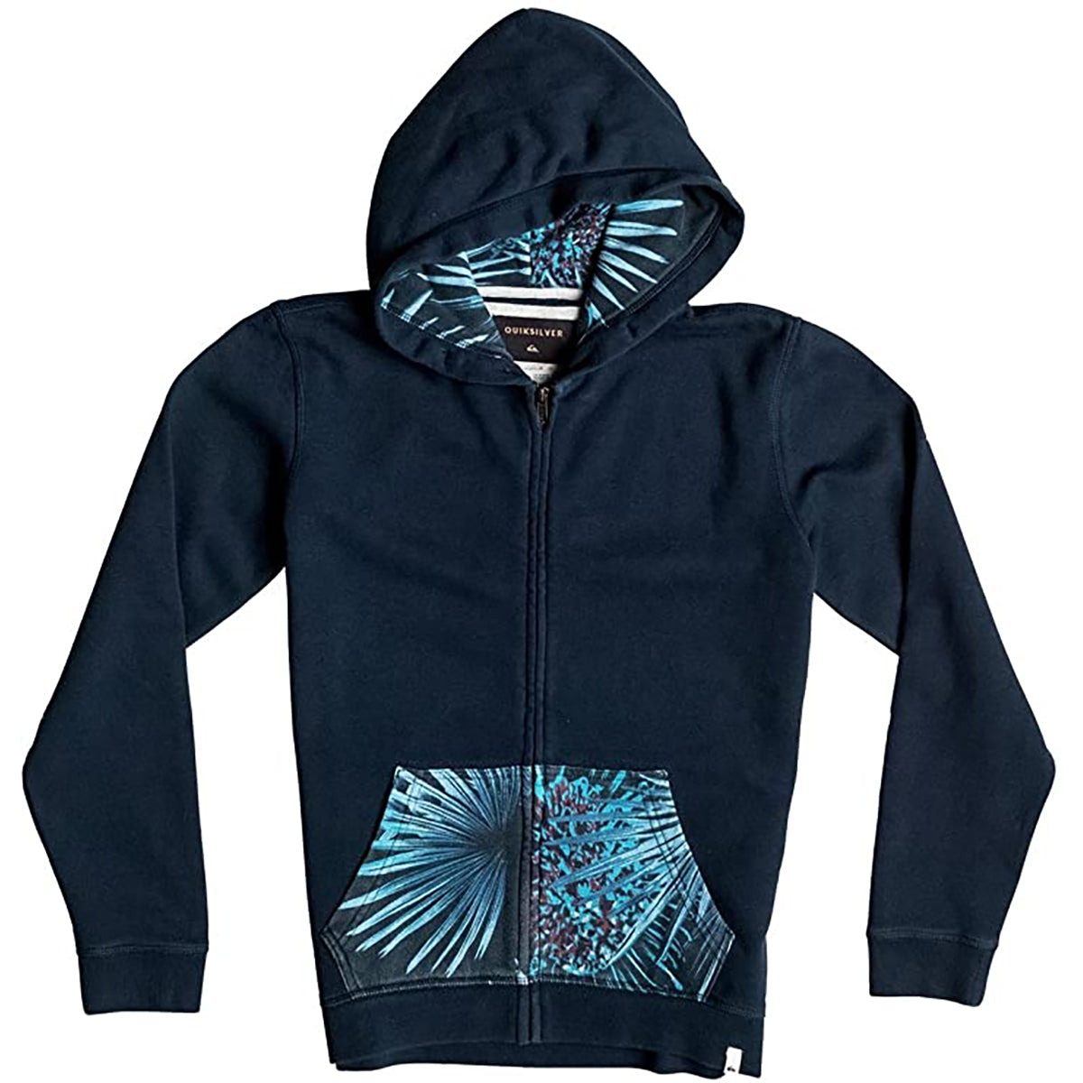 Quiksilver Decided Fate Youth Boys Hoody Zip Sweatshirts - Navy Blazer Quiksilver Decided Fate Youth Boys Hoody Zip Sweatshirts - Navy Blazer