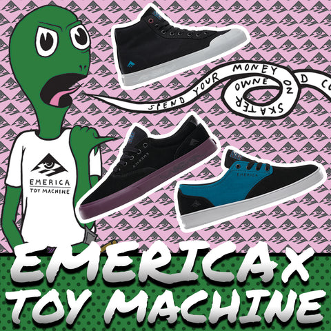 Emerica x Toy Machine | Summer 2018 Skate Shoes Collection