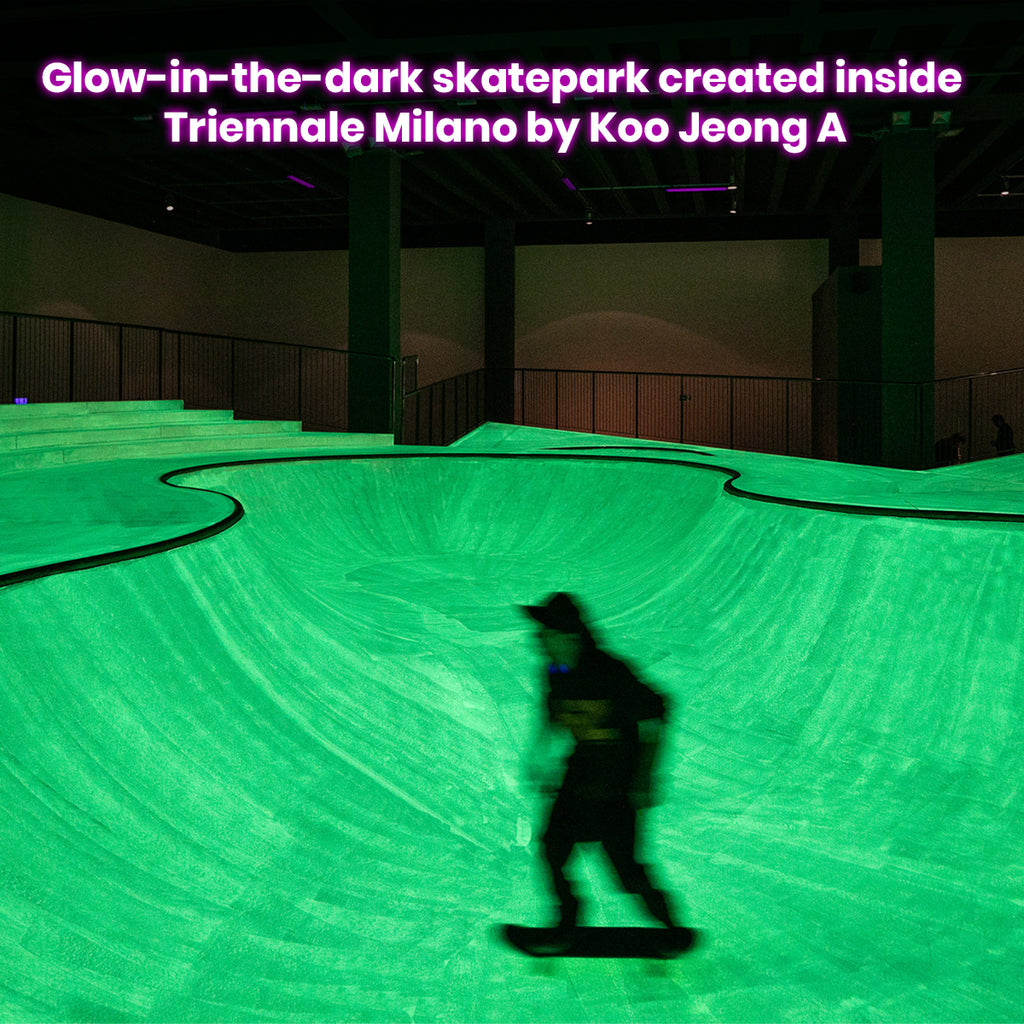 Glow-in-the-dark skatepark created inside Triennale Milano by Koo Jeong A