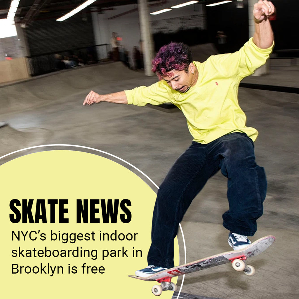 NYC’s biggest indoor skateboarding park in Brooklyn is free