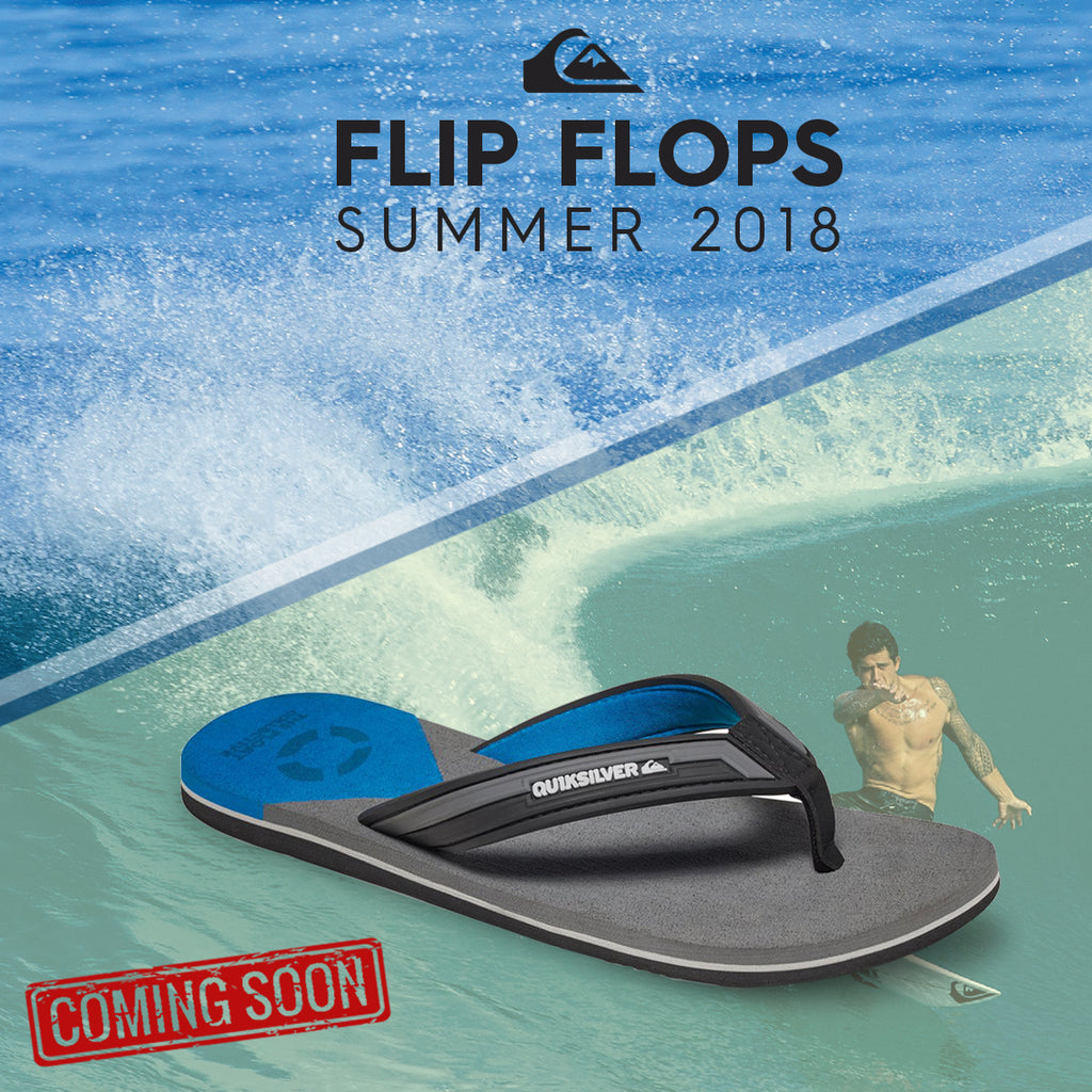 Quiksilver Summer 2018 Footwear | Mens Surf Lifestyle Flip Flops