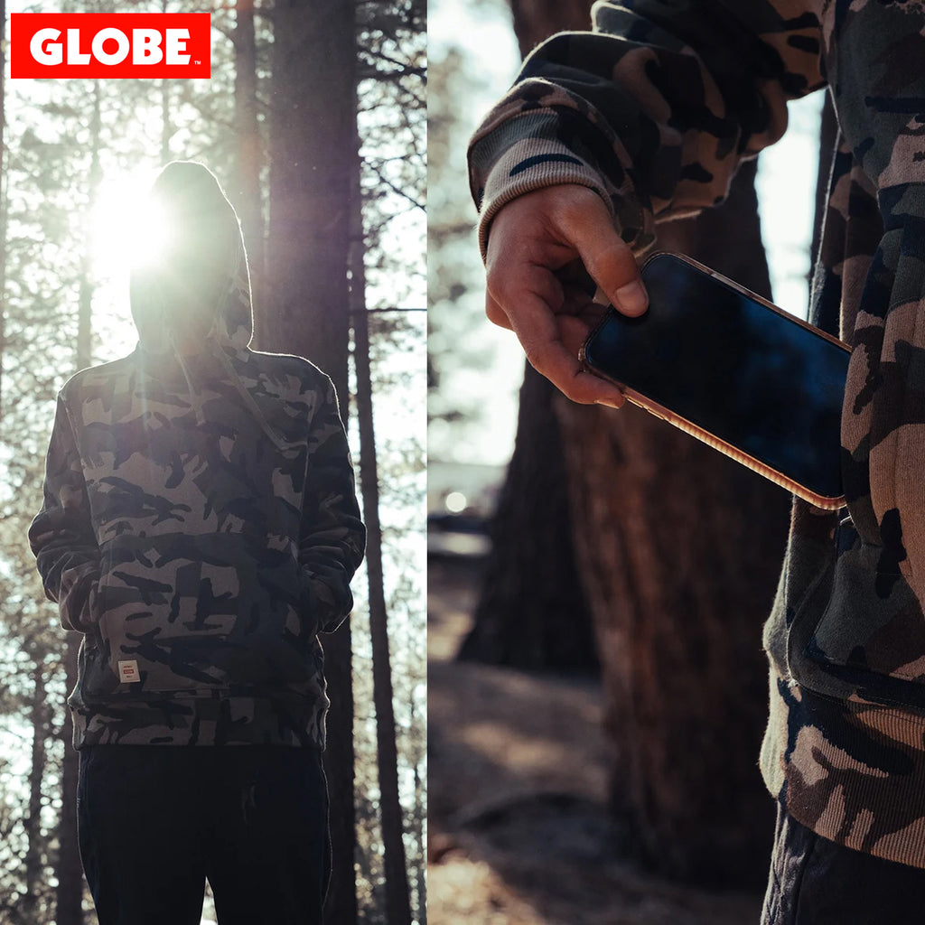 Globe Burly Hoodie Camouflage Collection Skate Apparel