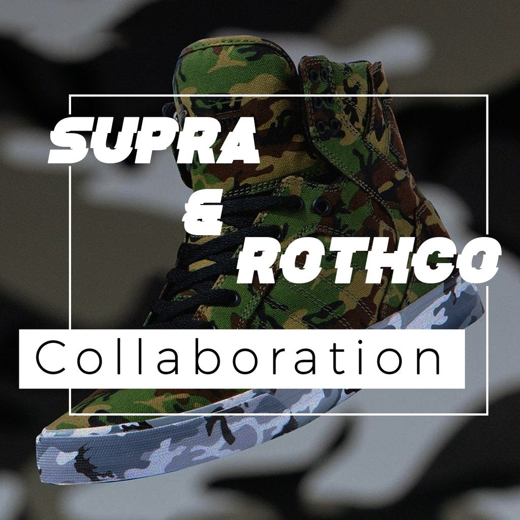 Supra Footwear 2018 | Rothco X Camo Skateboarding Shoes Lookbook