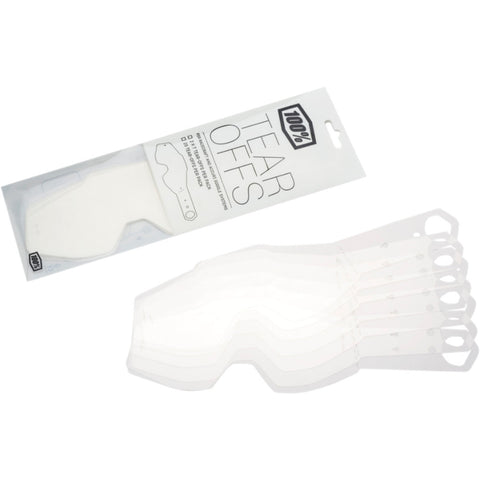 100% Racecraft/Accuri/Strata Laminated Tear-Off Goggle Accessories