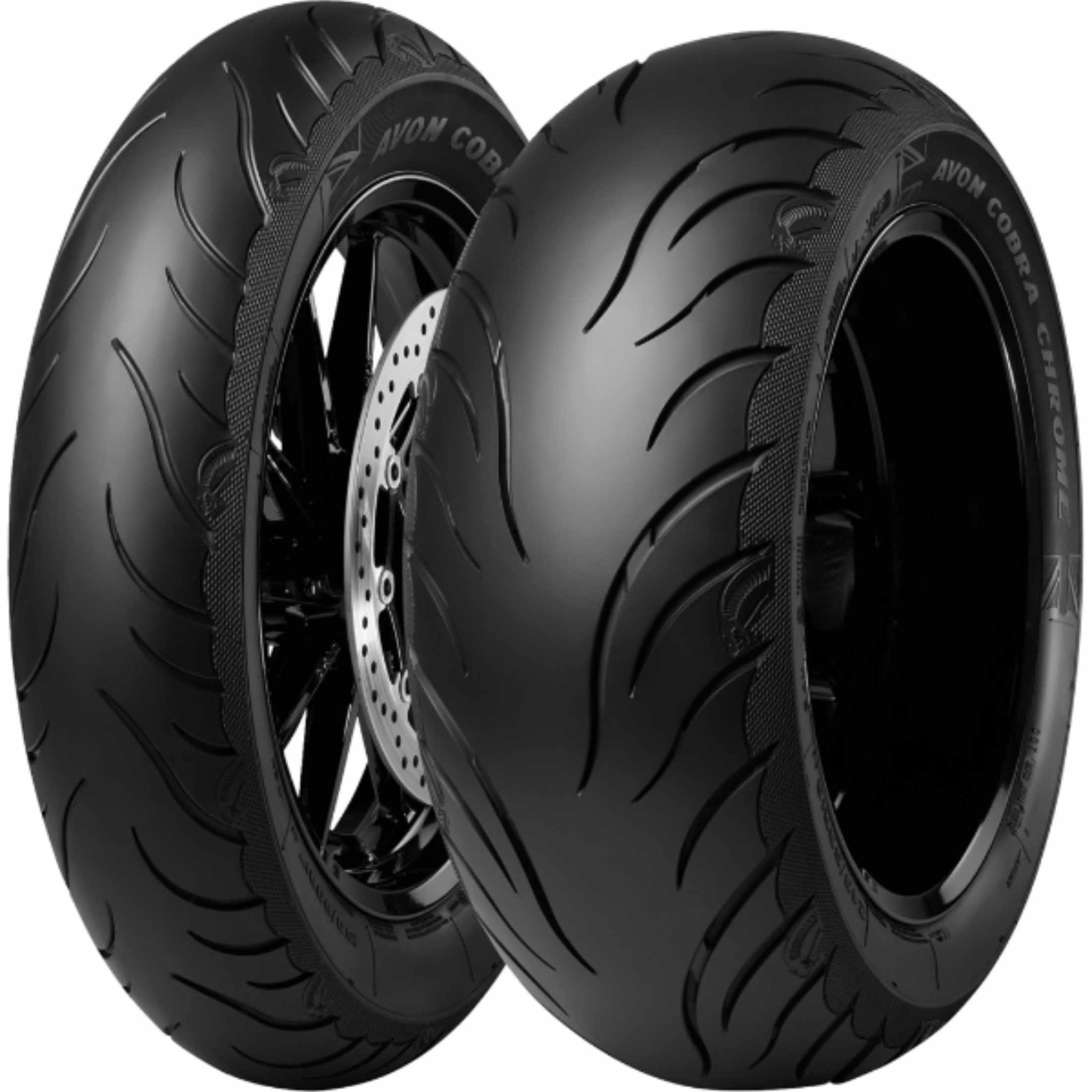 Avon Tyres Cobra Chrome AV91 Trike 18” Front Cruiser Tires-0301