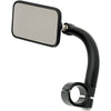 Biltwell Utility Rectangle Side View Mirror w/Clamp-On Mount 1" Motorcycle Accessories