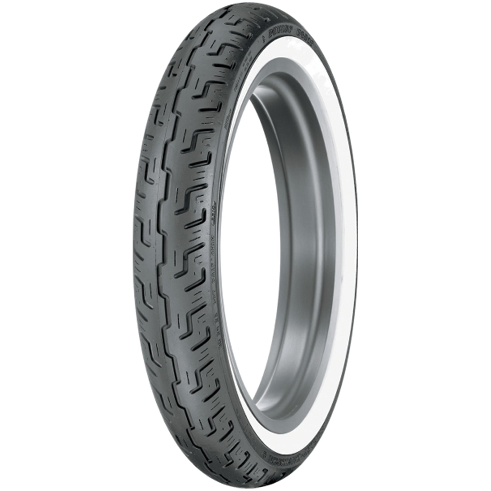 Dunlop D401 Wide Whitewall 19" Front Cruiser Tires-0305