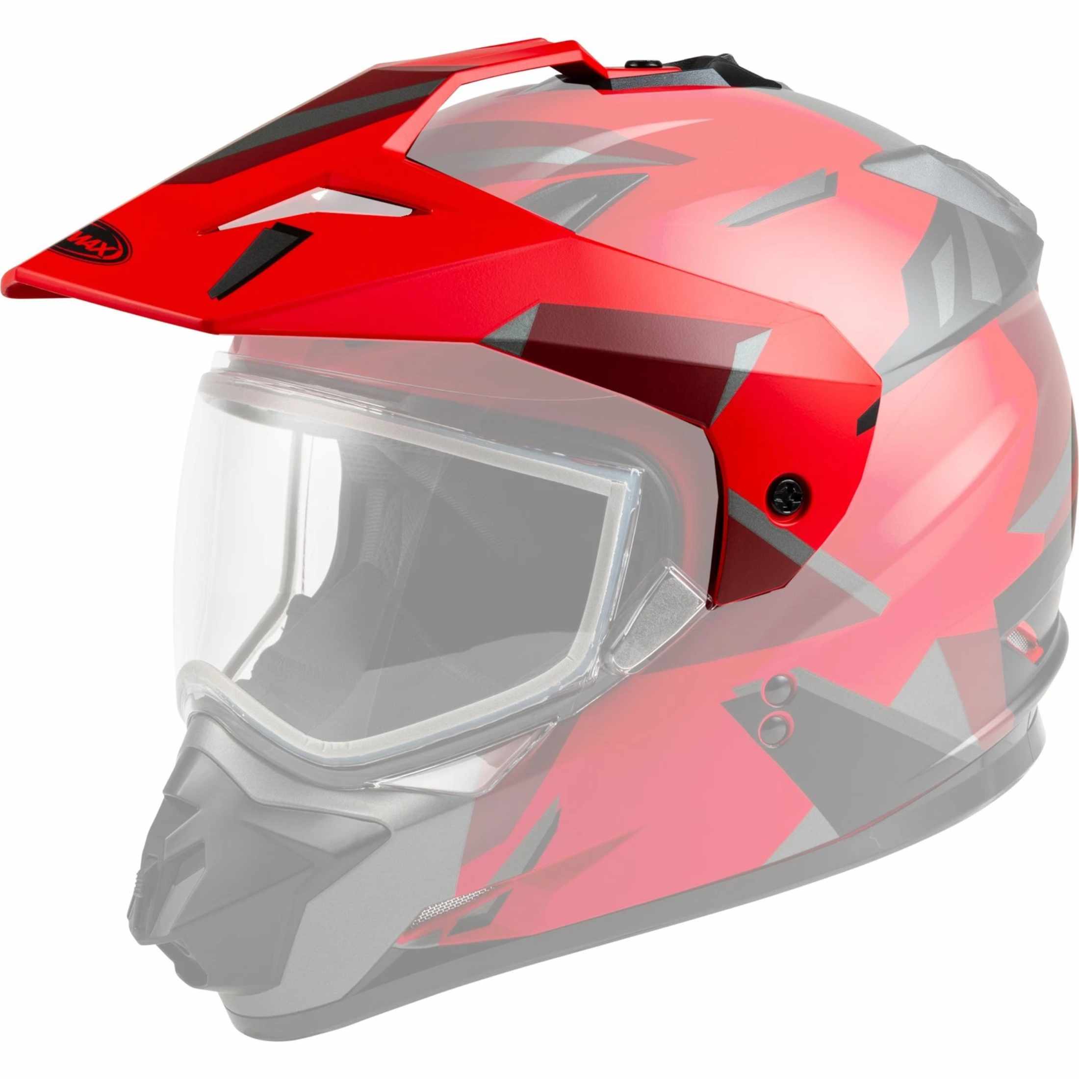 Visor W/Screws Ripcord Matte Red/Black GM-11S G011112