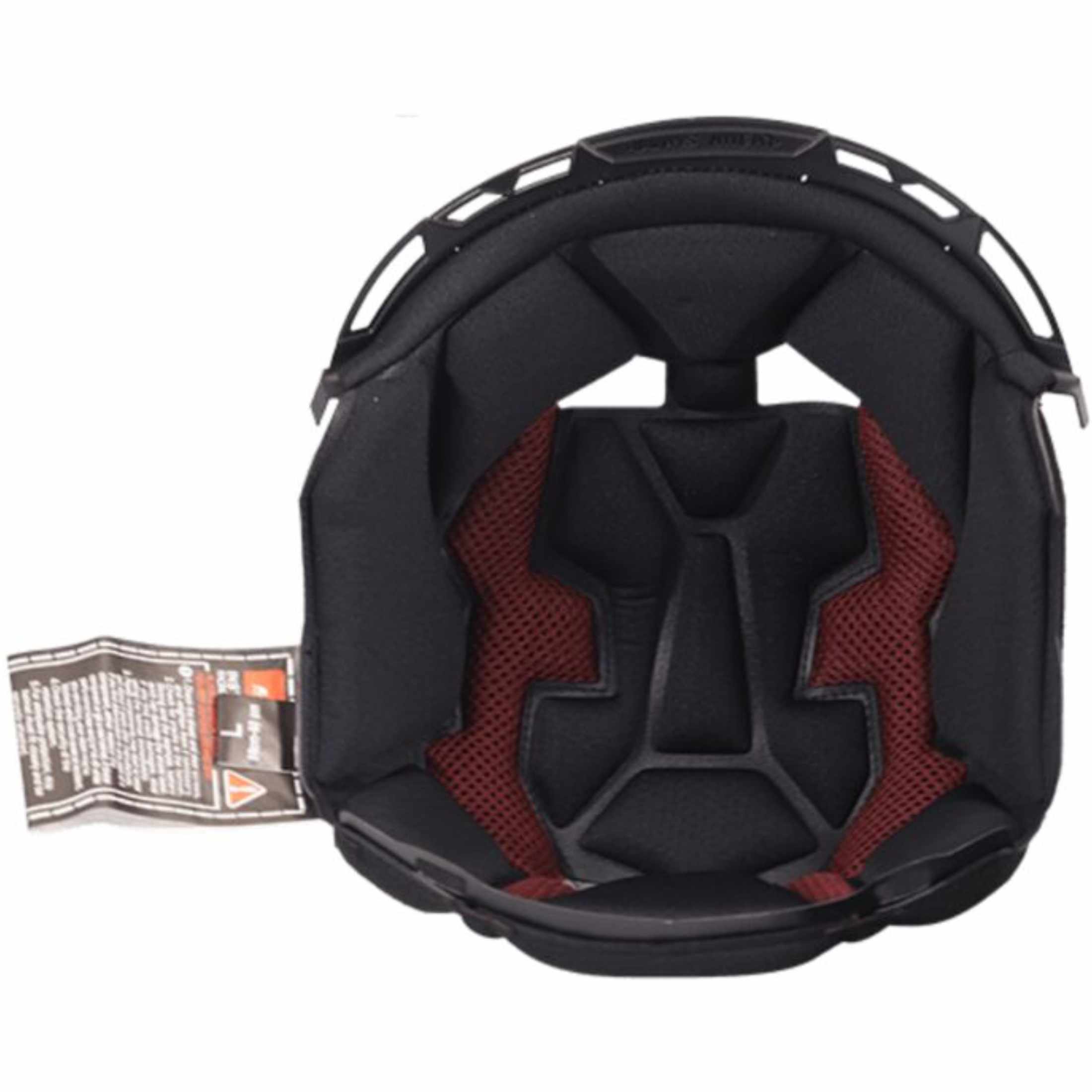 LS2 Advant II Helmet Liner Black/Red S