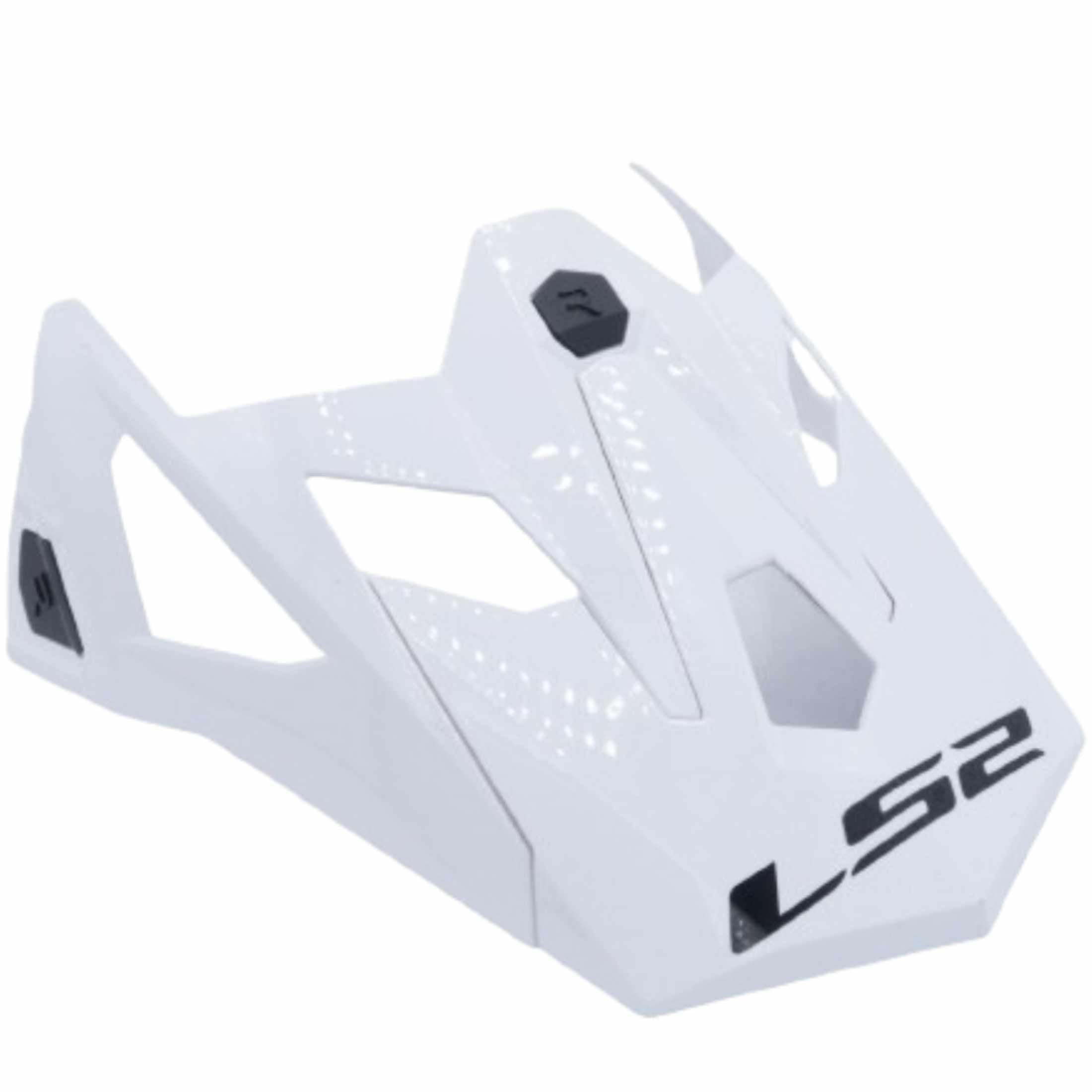 LS2 X Force Solid Peak Helmet Accessories - Gloss White