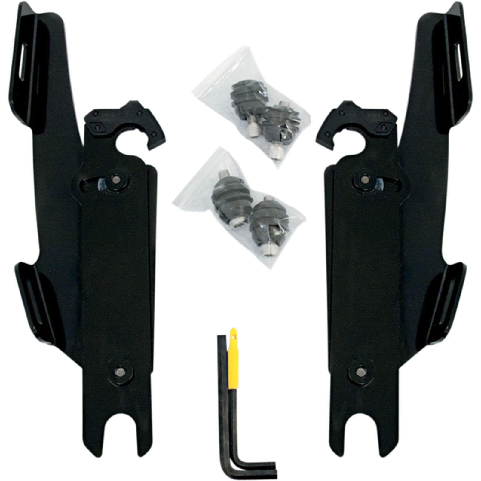 Memphis Shades Fats/Slim Windshield Trigger-Lock Complete Mount Kit Without Lightbar Motorcycle Accessories-2320